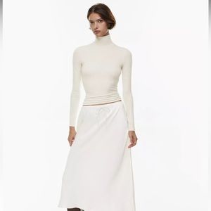 Aritzia Wilfred Heather Birch Only Turtleneck